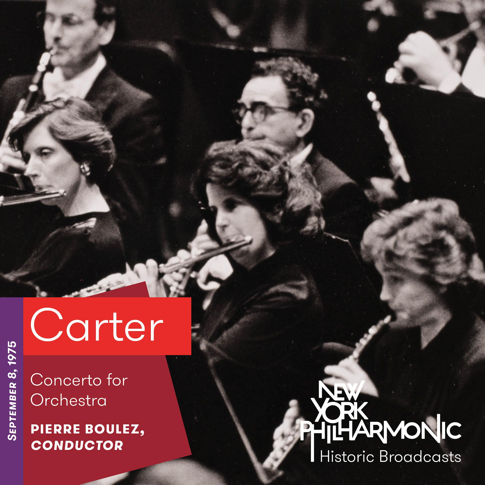 Постер альбома Carter: Concerto for Orchestra (Recorded 1975)