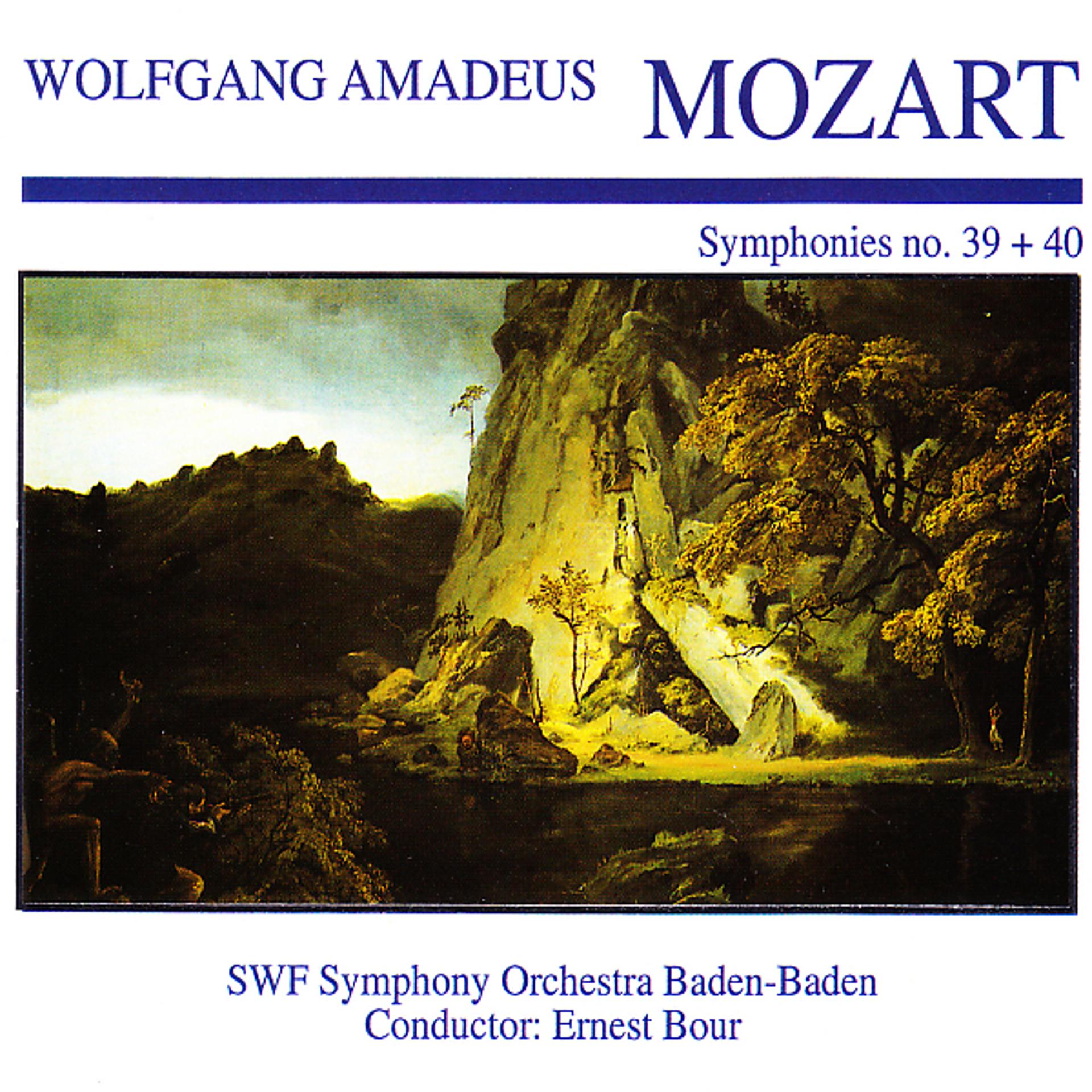 Постер альбома Wolfgang Amedeus Mozart: Symphony No. 39 + 40