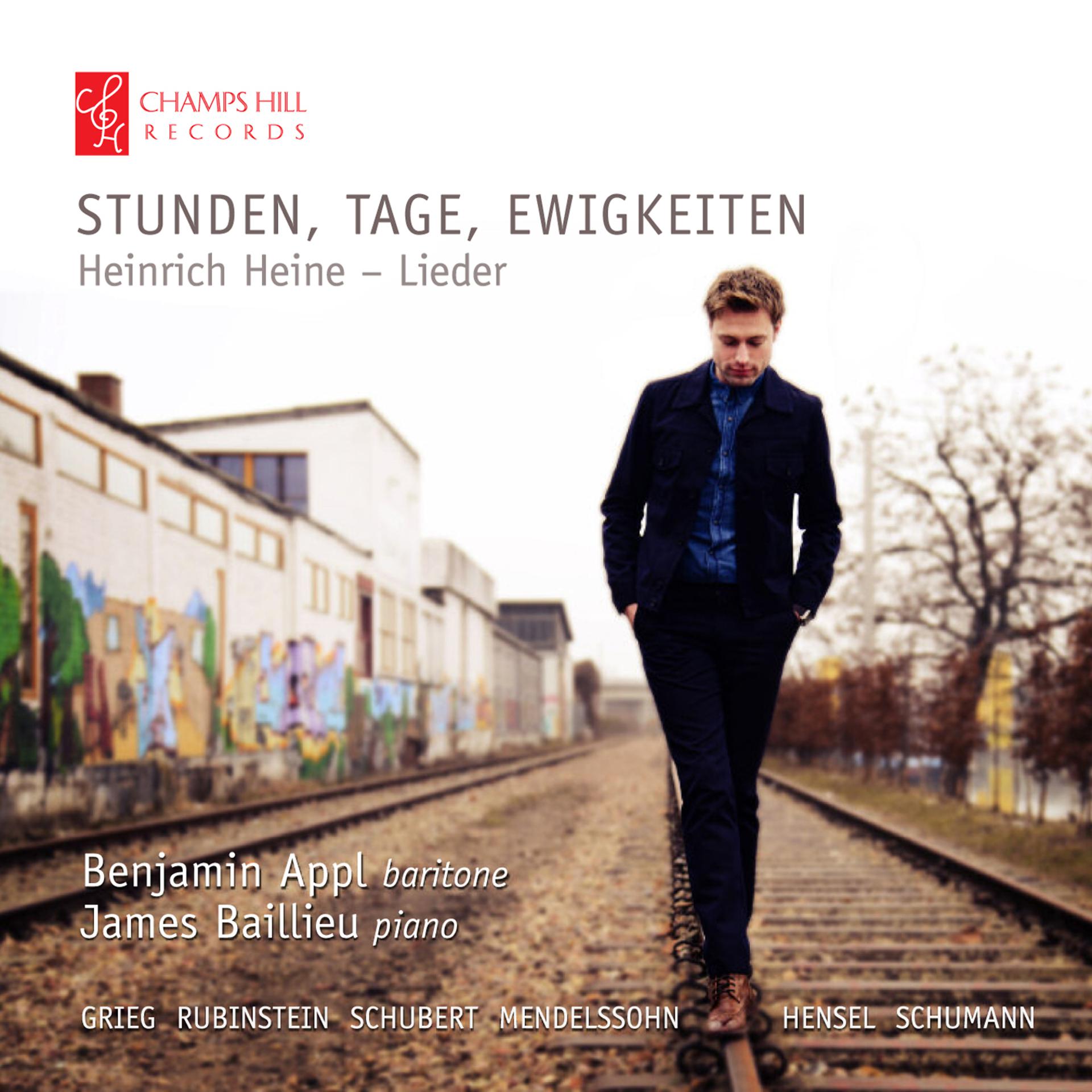 Постер альбома Stunden, Tage, Ewigkeiten: Heinrich Heine – Lieder