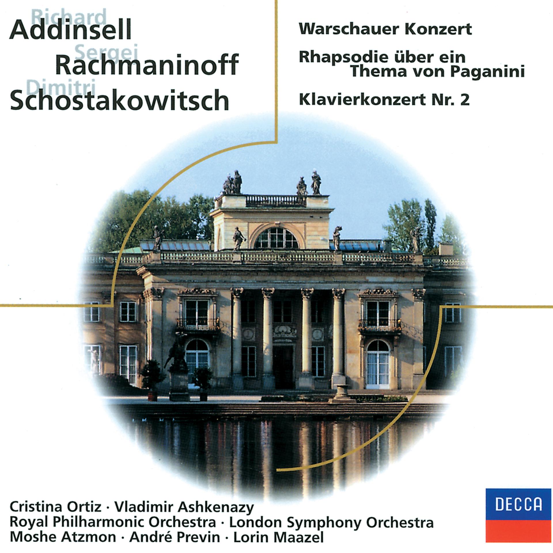 Постер альбома Addinsell; Rachmaninoff; Schostakowitsch: Warschauer Konzert;