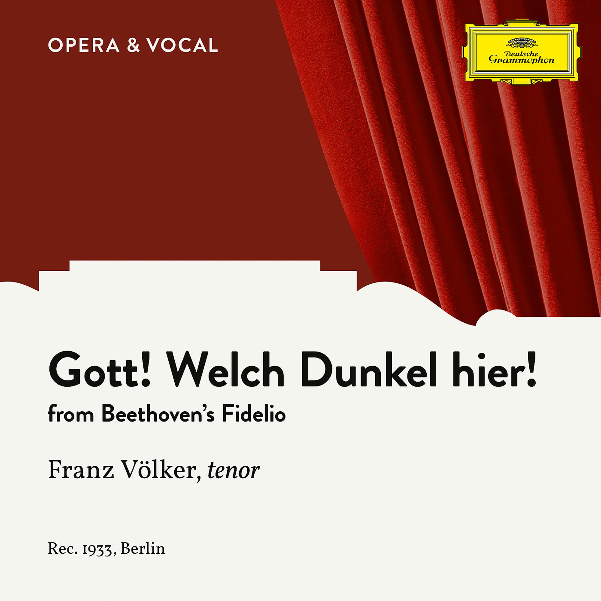 Постер альбома Beethoven: Fidelio, Op. 72: Gott, welch' Dunkel hier